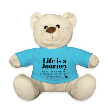 Life is a journey - Teddy Bear - atoll blue - Front