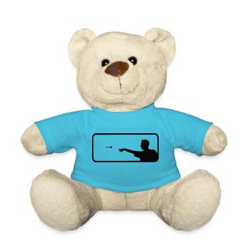Darts Sports Fun - Teddy Bear - atoll blue - Front