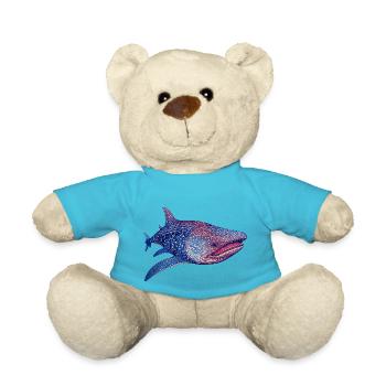 A whale shark is the largest living fish - Teddy Bear - atoll blue - Front