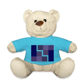 Geometric - Teddy Bear - atoll blue - Front
