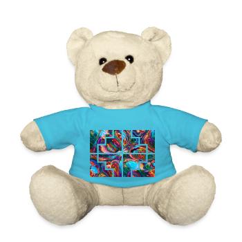 Geometric Collor - Teddy Bear - atoll blue - Front
