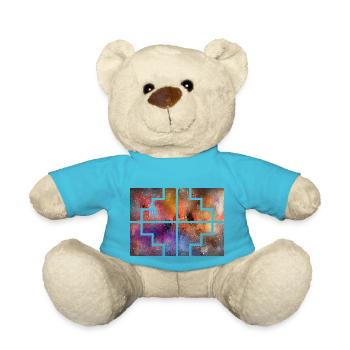 Collecteur géométrique - Nounours - bleu outremer - Devant