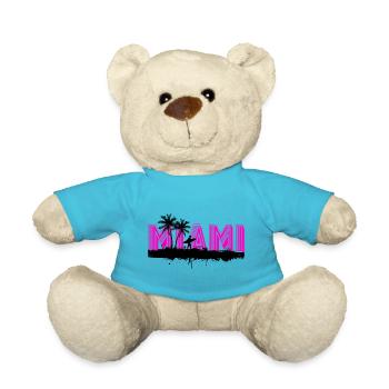 Miami Florida USA Surfer Sommer Strand Palmen - Teddy - Atollblau - Vorne