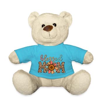 Mother's Day Vintage Mama/Mom 4 - Teddy Bear - atoll blue - Front