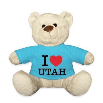 Ich liebe Utah | Utah | I Heart Utah - Teddy - Atollblau - Vorne