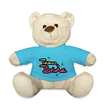 Team bride retro mariage mariage bachelorette - Nounours - bleu outremer - Devant