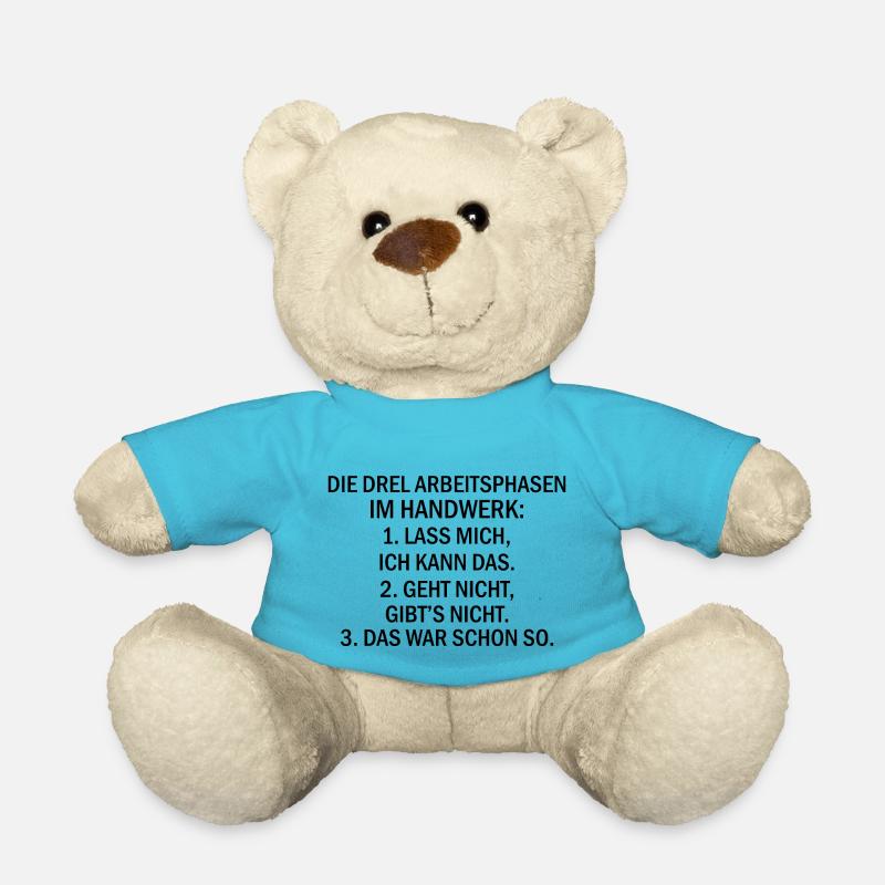 Handwerker Handyman Handwerk Werkzeug Baustelle - Teddy - Atollblau