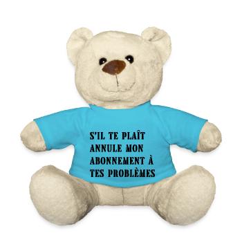 s'il te plaît annule mon abonnement - Nounours - bleu outremer - Devant