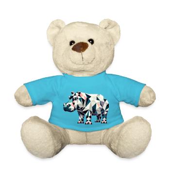 Nilpferd // hippo - Teddy - Atollblau - Vorne