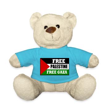 Free palestine free gaza - Teddy - Atollblau - Vorne