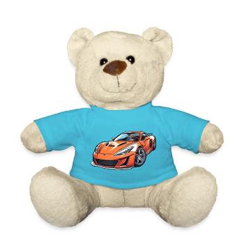Flammender Sportwagen - Teddy - Atollblau - Vorne