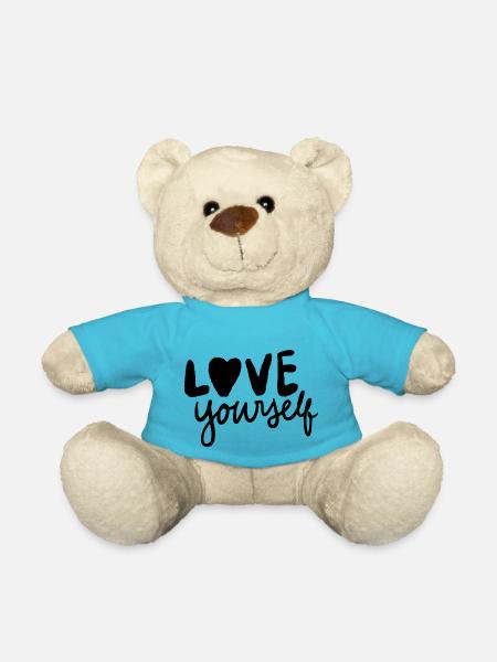 Love your self - Nounours - bleu outremer