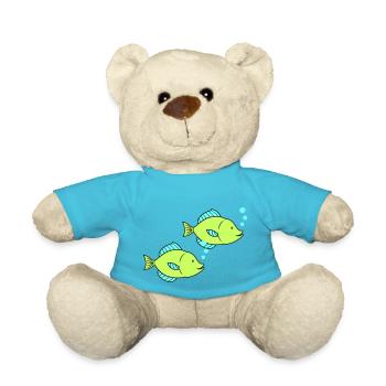 fische comic 2 - Teddy - Atollblau - Vorne