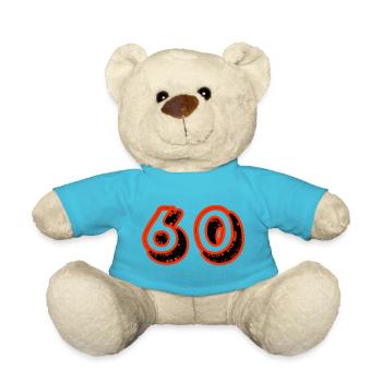 HAPPY BIRTHDAY. HAPPY BIRTHDAY. ANNIVERSARY. - Teddy Bear - atoll blue - Front