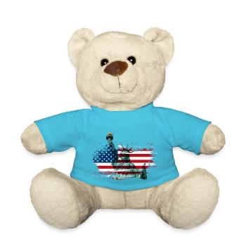 Mosaïque de la liberté : Édition Statue de la Liberté - Nounours - bleu outremer - Devant