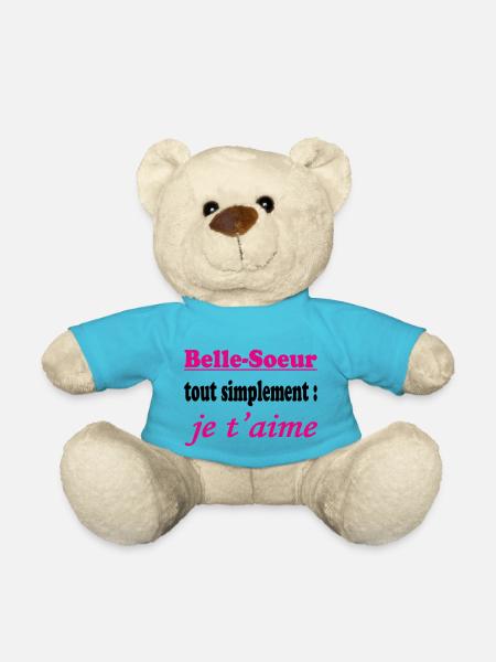 Belle Soeur tout simplement je t'aime - Nounours - bleu outremer