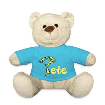 Pete - Teddy Bear - atoll blue - Front