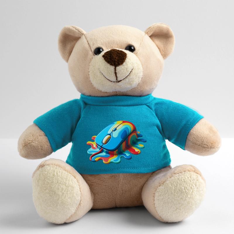 Melting Rainbow Computer Mouse Teddy Bear