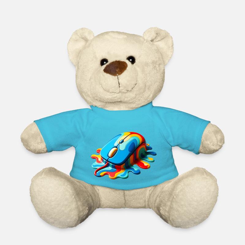 Souris d’ordinateur Melting Rainbow - Nounours - bleu outremer