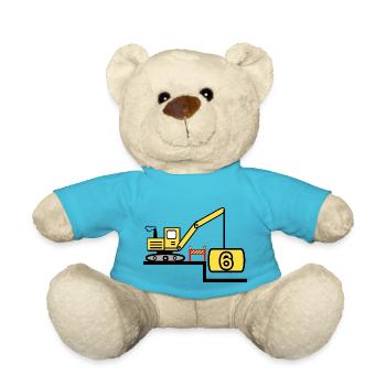 Excavatrice - Nounours - bleu outremer - Devant