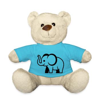 Elephant - Teddy Bear - atoll blue - Front