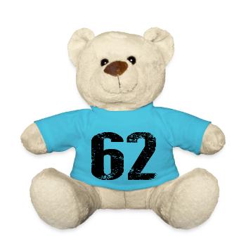 62 Number Jersey - Teddy Bear - atoll blue - Front