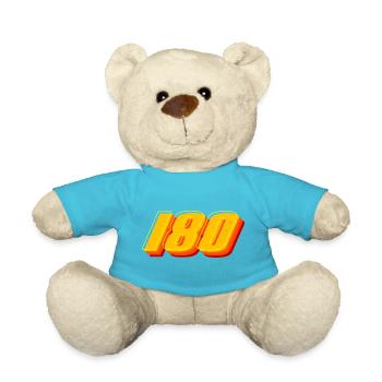 Fléchettes, fléchettes, 180 fléchettes rétro - Nounours - bleu outremer - Devant
