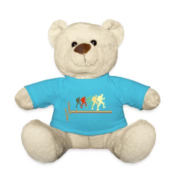 Retro-Wander-Heartbeat-Puls-Silhouette - Teddy - Atollblau - Vorne