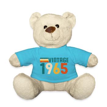 Cadeaux d’anniversaire vintage 1965 - Nounours - bleu outremer - Devant