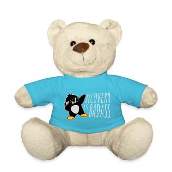 Recovery Is Badass Pinguin Dabbing Dab Dance Pose - Teddy - Atollblau - Vorne