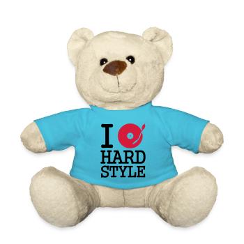 i dj / play / listen to hardstyle - Nounours - bleu outremer - Devant