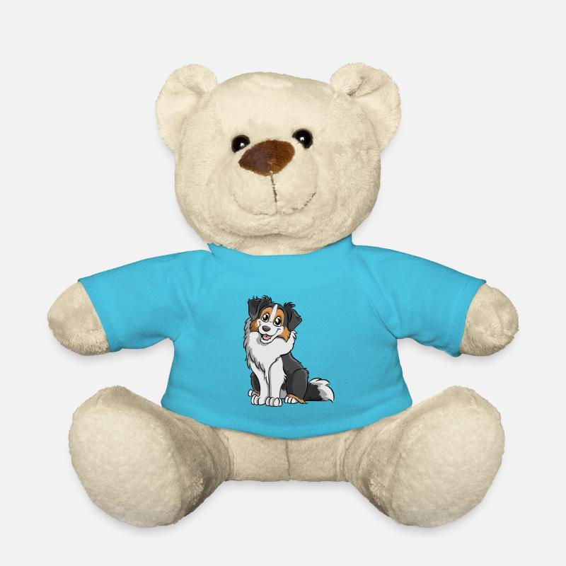 Schwarz Tricolor Australian Shepherd - Teddy - Atollblau