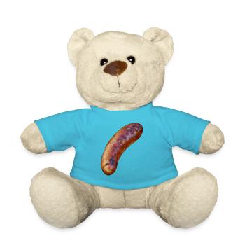 bbq barbecue grillen burger beef bacon steak spare - Teddy - Atollblau - Vorne