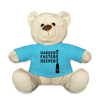 Dragon Boat Harder! Faster! Deeper! Canoe sports - Teddy Bear - atoll blue - Front