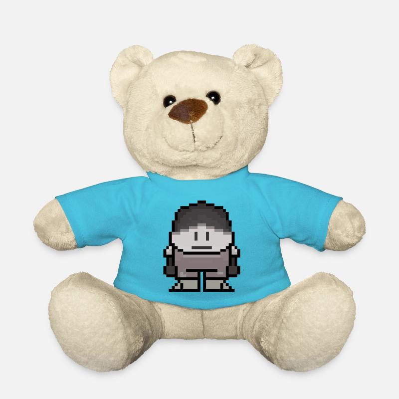 pixelart - Teddy Bear - atoll blue