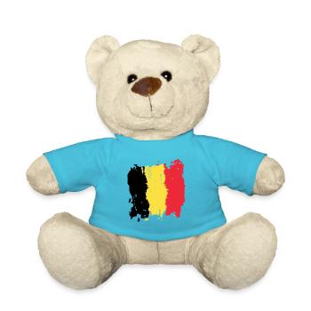 Belgique Drapeau - Belgique drapeau - België vlag - Nounours - bleu outremer - Devant