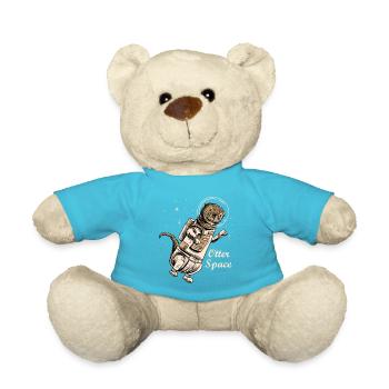 Raumotterhemd für niedliche Otter Frettchenliebhaber - Teddy - Atollblau - Vorne