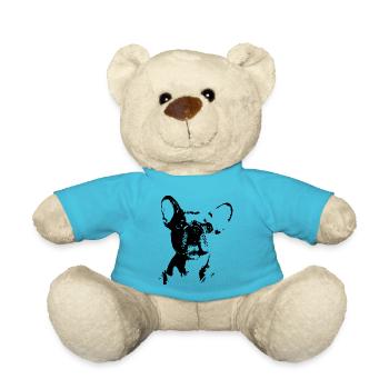 Bulldog Französische Bulldog Dog Hund - Teddy - Atollblau - Vorne