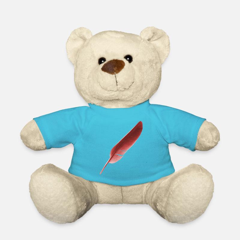 feather - Teddy Bear - atoll blue