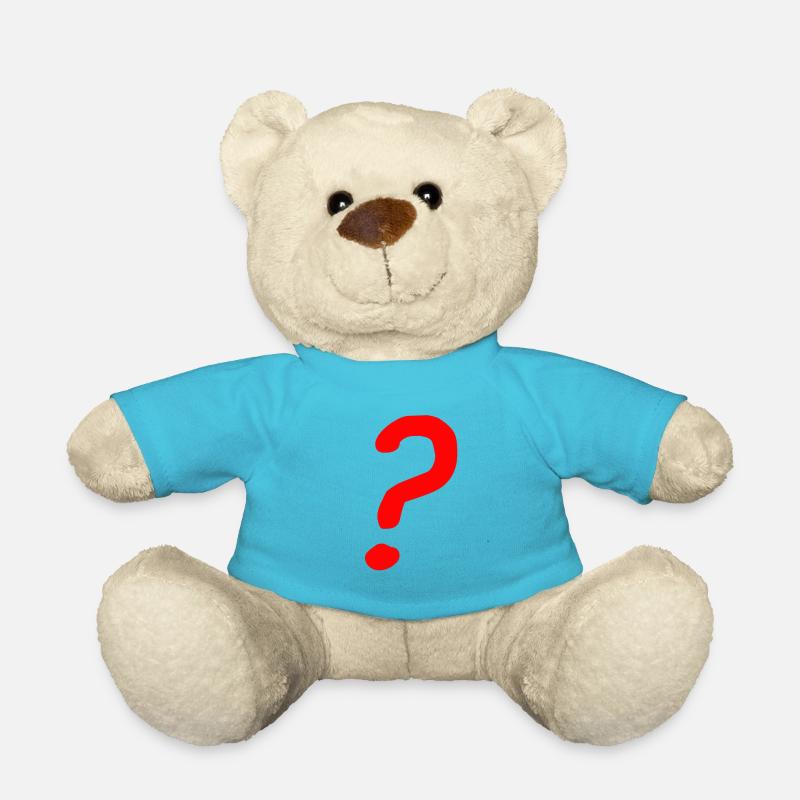 Fragezeichen - Teddy - Atollblau