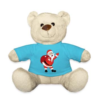 Noël Noël Père Noël Père Noël - Nounours - bleu outremer - Devant