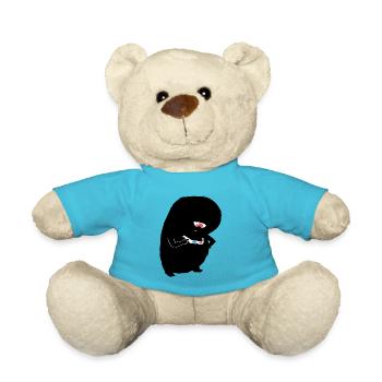 3D Brillen Monster - Teddy - Atollblau - Vorne
