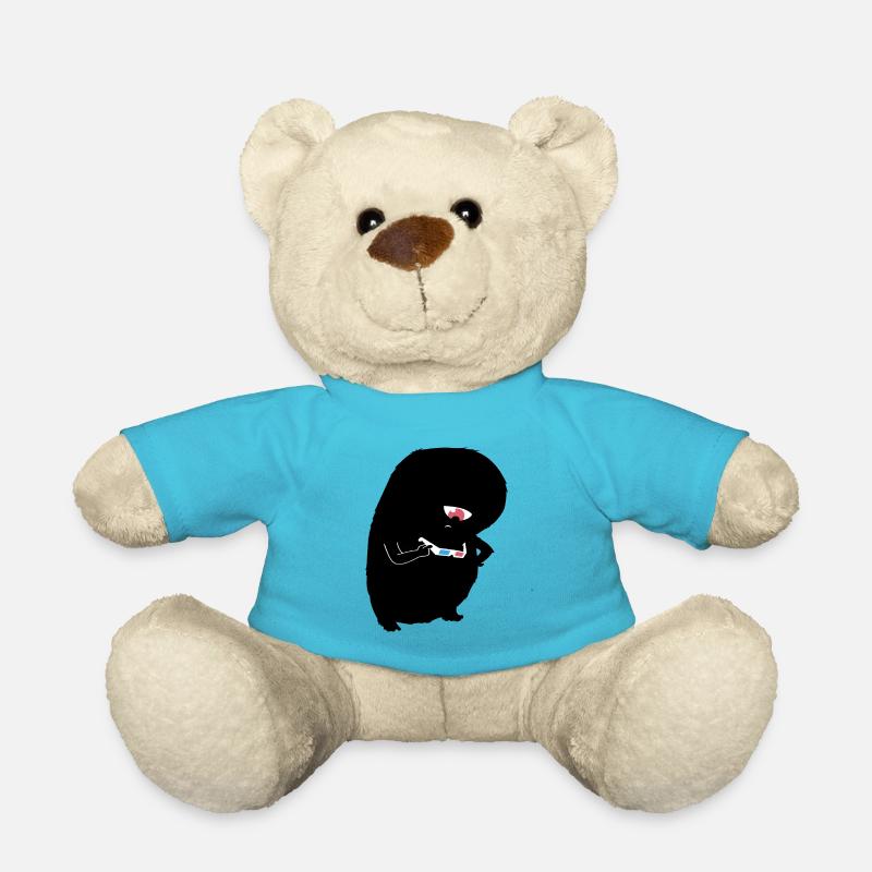 3D Brillen Monster - Teddy - Atollblau