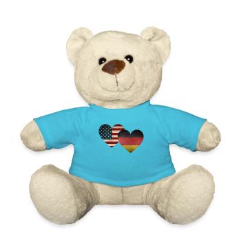 Amour germano-américain - Nounours - bleu outremer - Devant