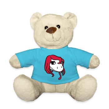 kopf gesicht weiblich frau huebsch girl maedchen s - Teddy - Atollblau - Vorne