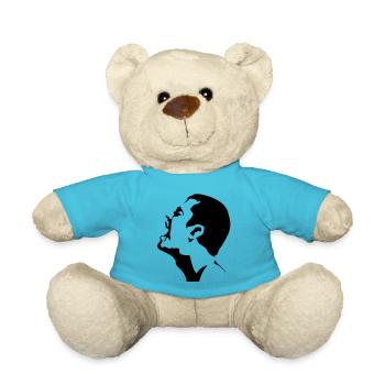 A Screaming Man - Teddy Bear - atoll blue - Front