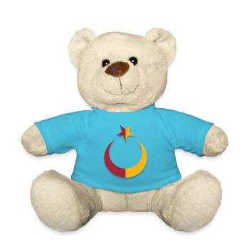 Le drapeau de la Turquie (Türk Bayragi) - Nounours - bleu outremer - Devant
