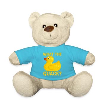 What the Quack duck Squeak duck - Teddy Bear - atoll blue - Front