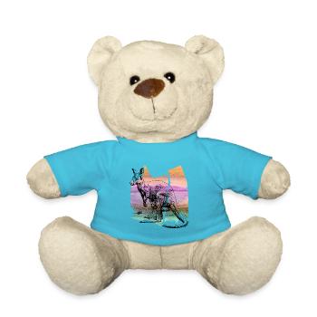 Kangaroo kangaroo kangaroo kangaroo t shirt - Teddy Bear - atoll blue - Front