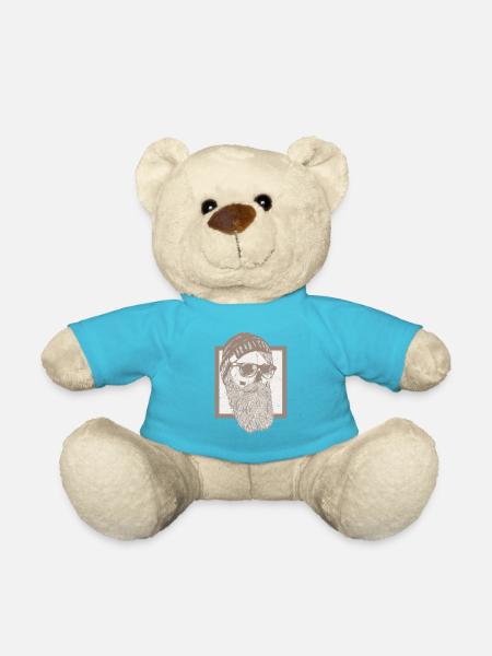 Barbe - Barbe, crâne - Nounours - bleu outremer
